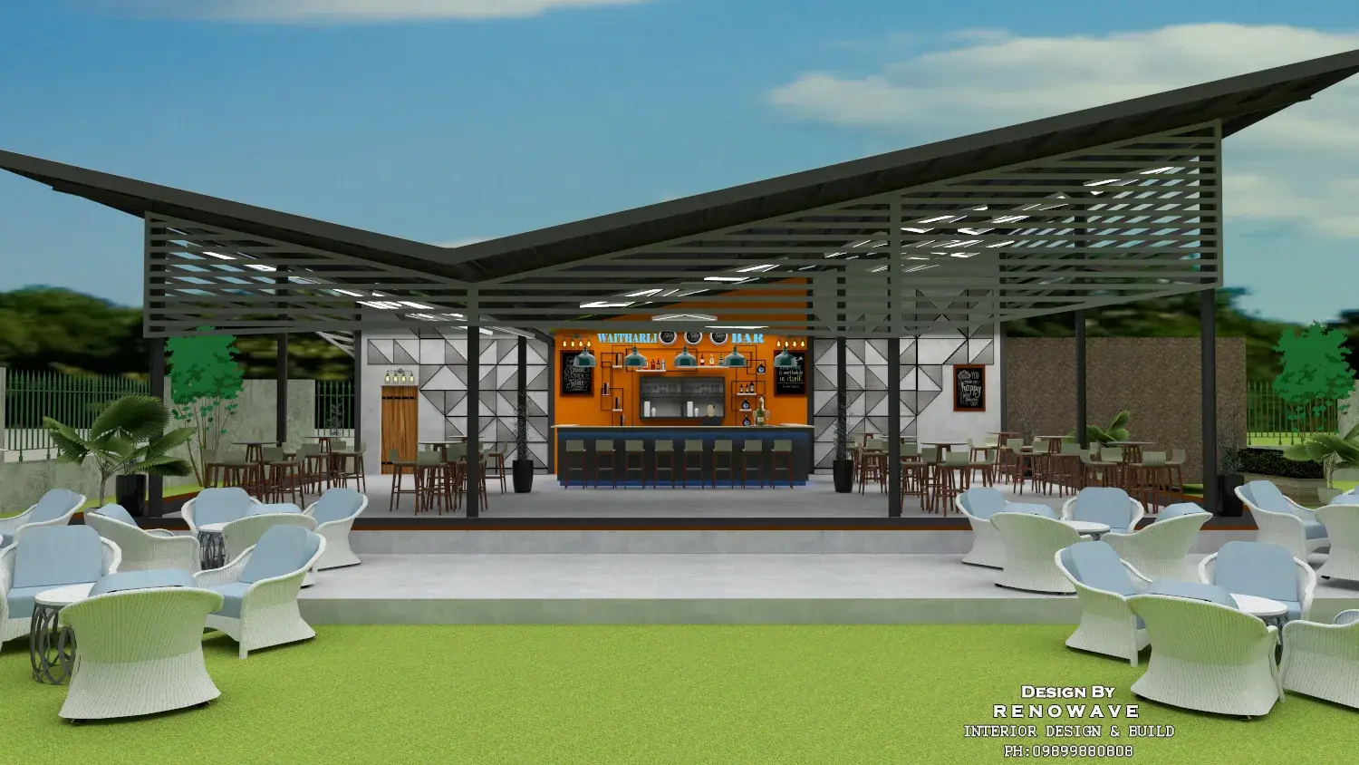 Vesali Pool Bar front view